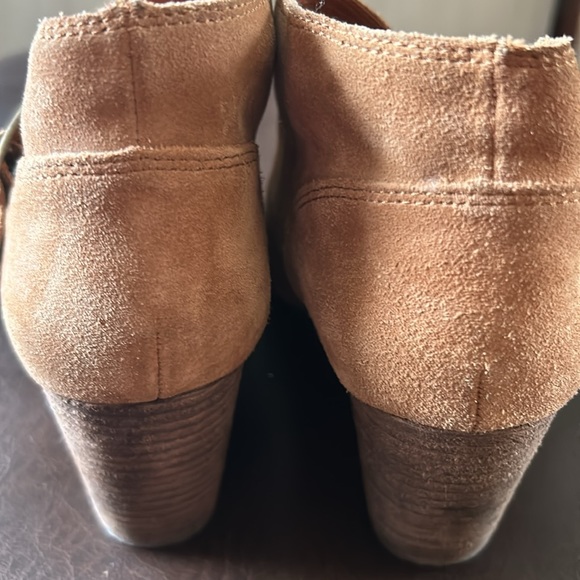 Lucky Brand Samarah suede leather wedge buckle ankle booties - Picture 6 of 7